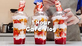 편안한 주말/1시간 모아보기1 hours/Cafe Vlog/ASMR/Tasty Coffee#486