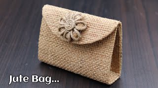 DIY Jute Bag  How to Make Handmade Jute Bag | DIY Purse Making | Ladies HandBag with Jute Rope