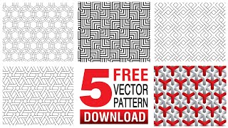 5 Free Vector Pattern Download - Link in the Description | ksagafoor