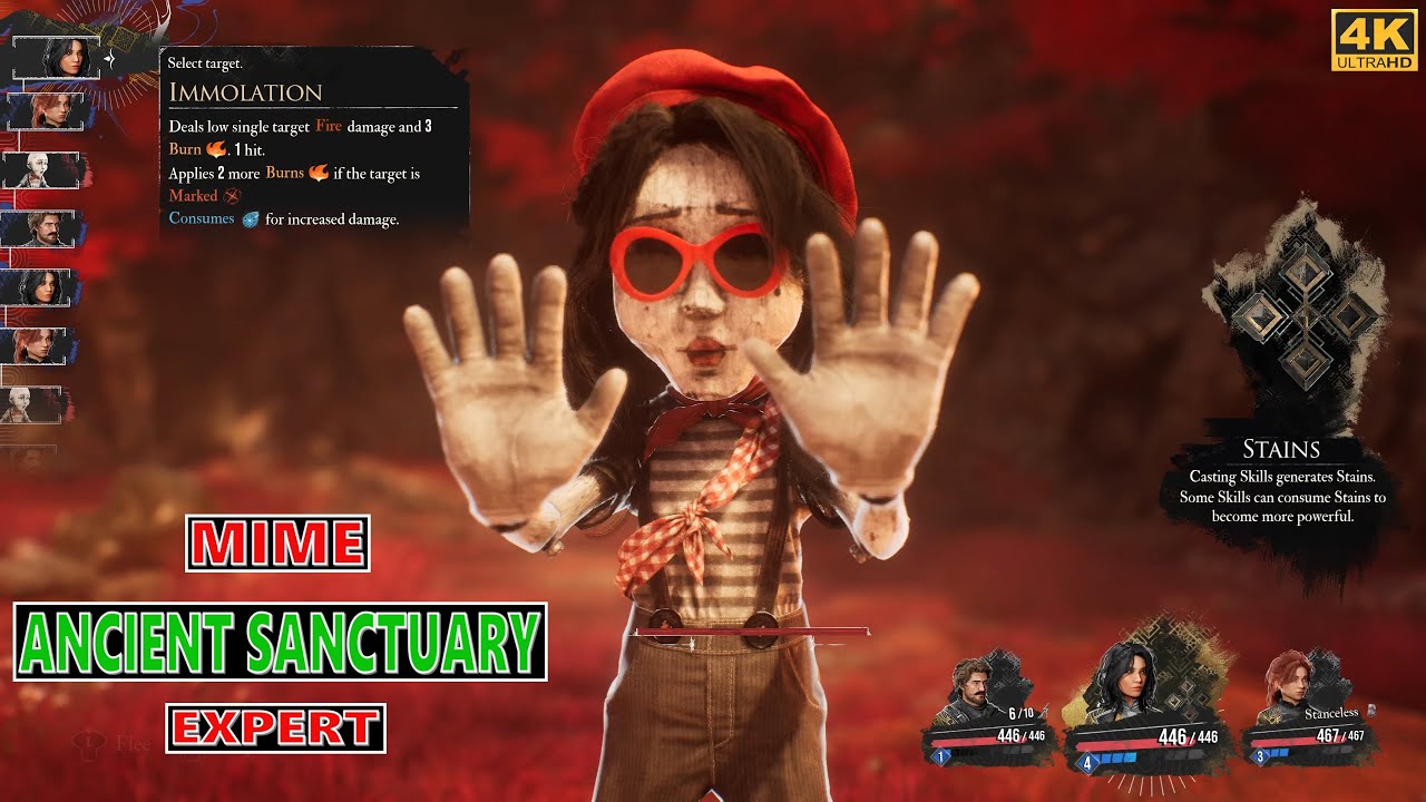 Clair Obscur Expedition 33 4k-PS5 PRO-Mime - Ancient sanctuary location and boss fight - expert mode