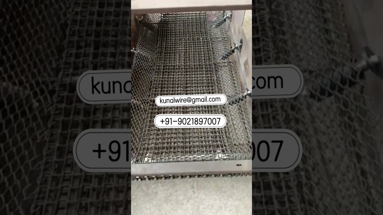 Honeycomb conveyor belt with wire mesh on both the sides for washing machine 