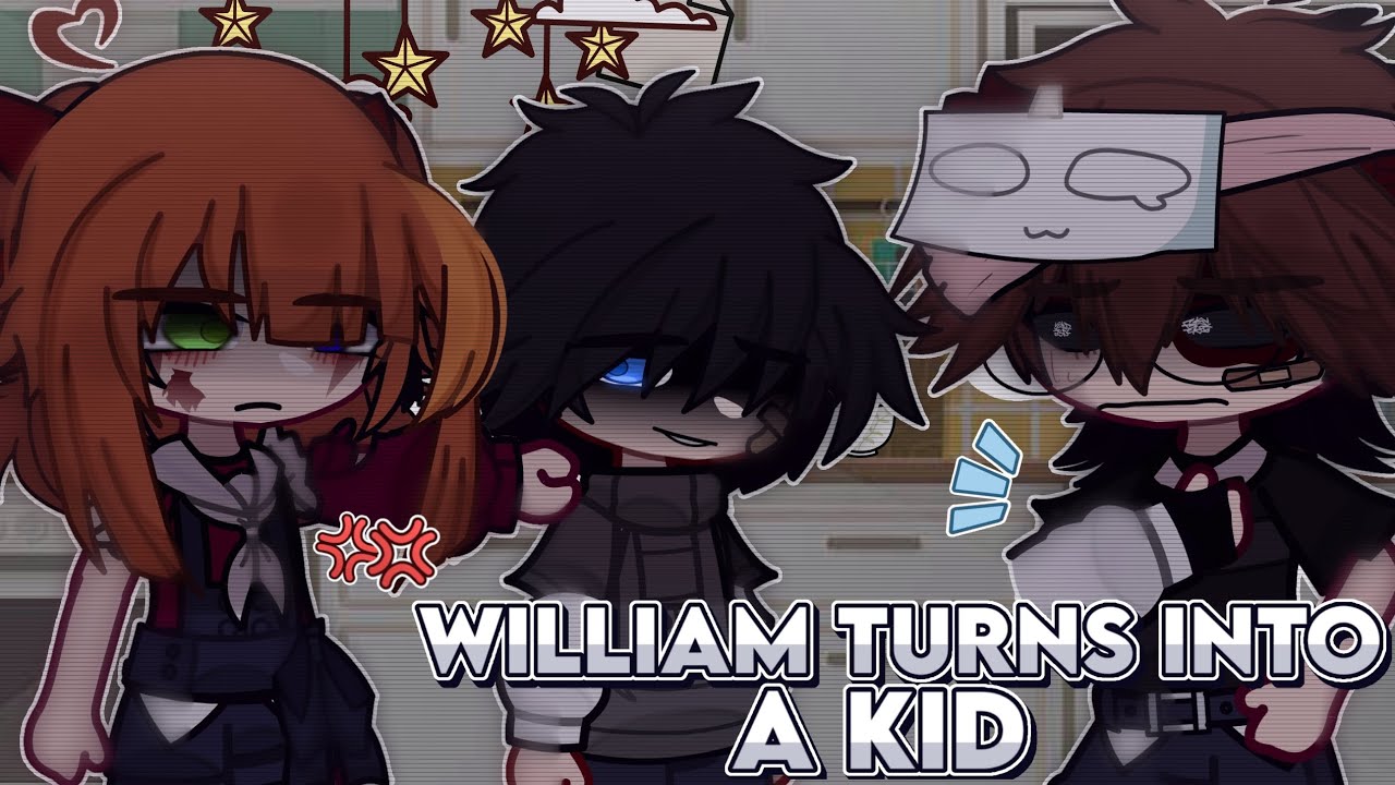 William Afton turns into a kid || Afton Family || Gacha x Fnaf