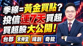 (注意⚠️)季線=黃金買點？投信7天買超千億！買超股名單公布！是不是你手上的持股？ 張貽程分析師 主持人 葉蕙菱 有字幕 2026.10.20