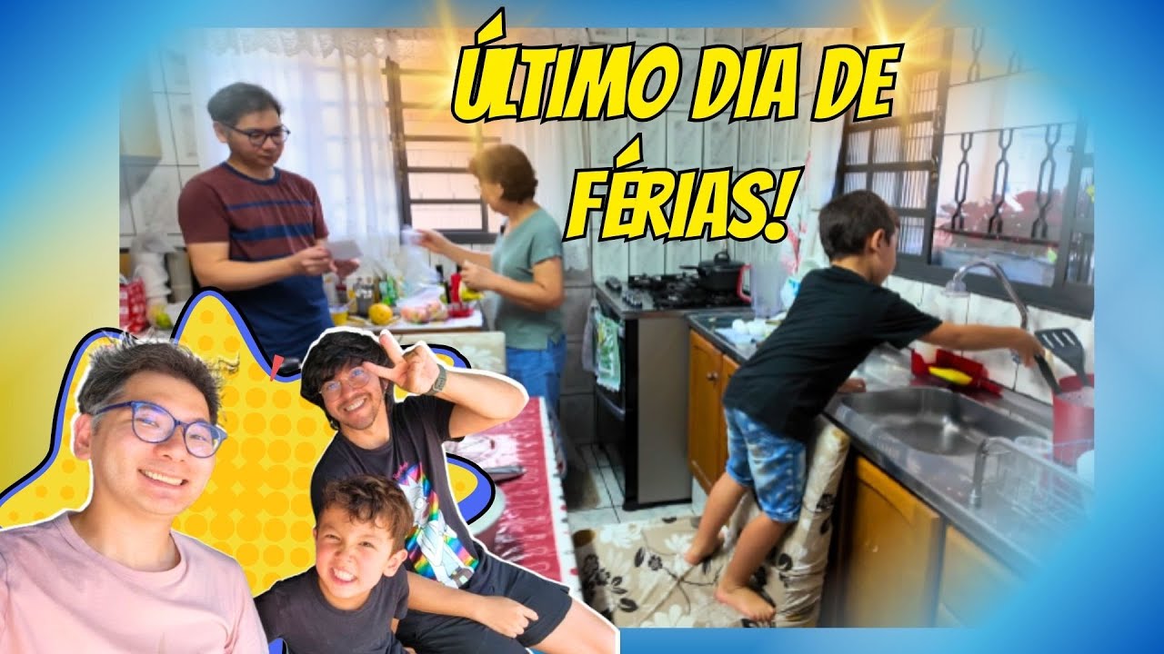 ÚLTIMO DIA DE FÉRIAS! - BOLO DE MILHO - DIVERSÃO COM O SOBRINHO