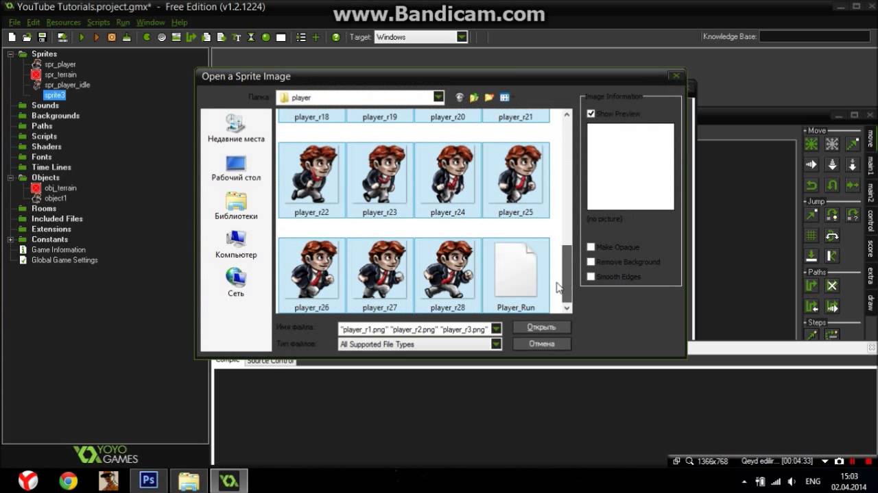GameMaker Studio Tutorial Platformer Game Part #1 - YouTube