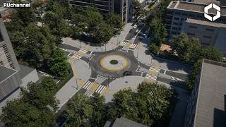 Fixing a DANGEROUS Intersection with Roundabout Design  | Cities Skylines 2 | Qingling island EP6
