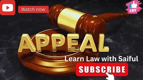 How to File an Appeal in Criminal Cases
