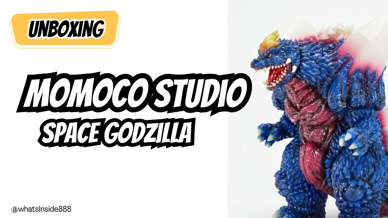 Designer Kaiju Unboxing: Momoco Studio Space Godzilla Soft Vinyl