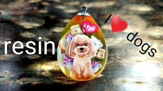 【UVレジン】l ♥ dogs.【resin】l ♥ dogs.