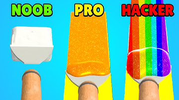 🤢 NOOB vs 😎 PRO vs 😈 HACKER - Glitter Scrape 3D | Download App Store APK