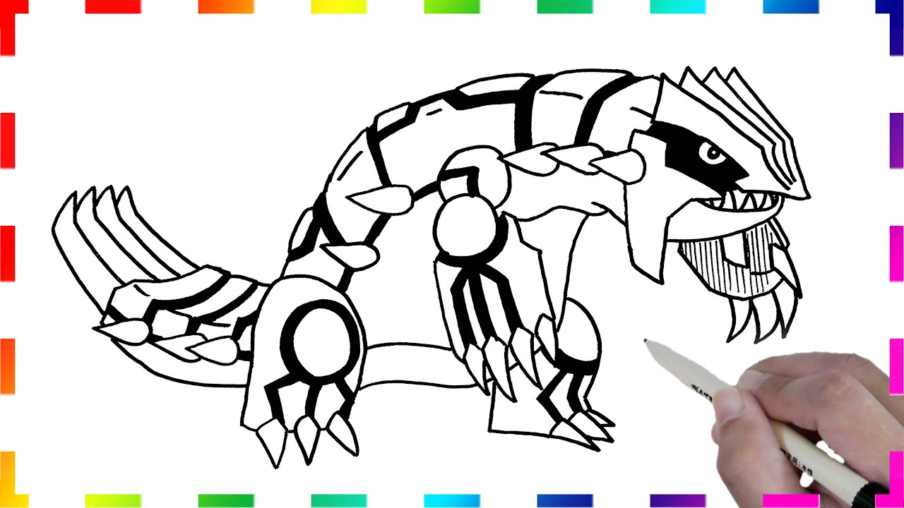 How To Draw Pokemon Groudon Easy Drawing Step By Step Youtube