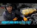 Freightliner DD13 Injector issues. Why do you smell fuel?