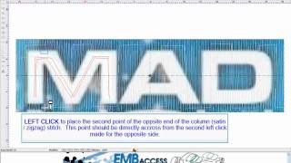 Digitizing a letter 'M' using the MadPunch software