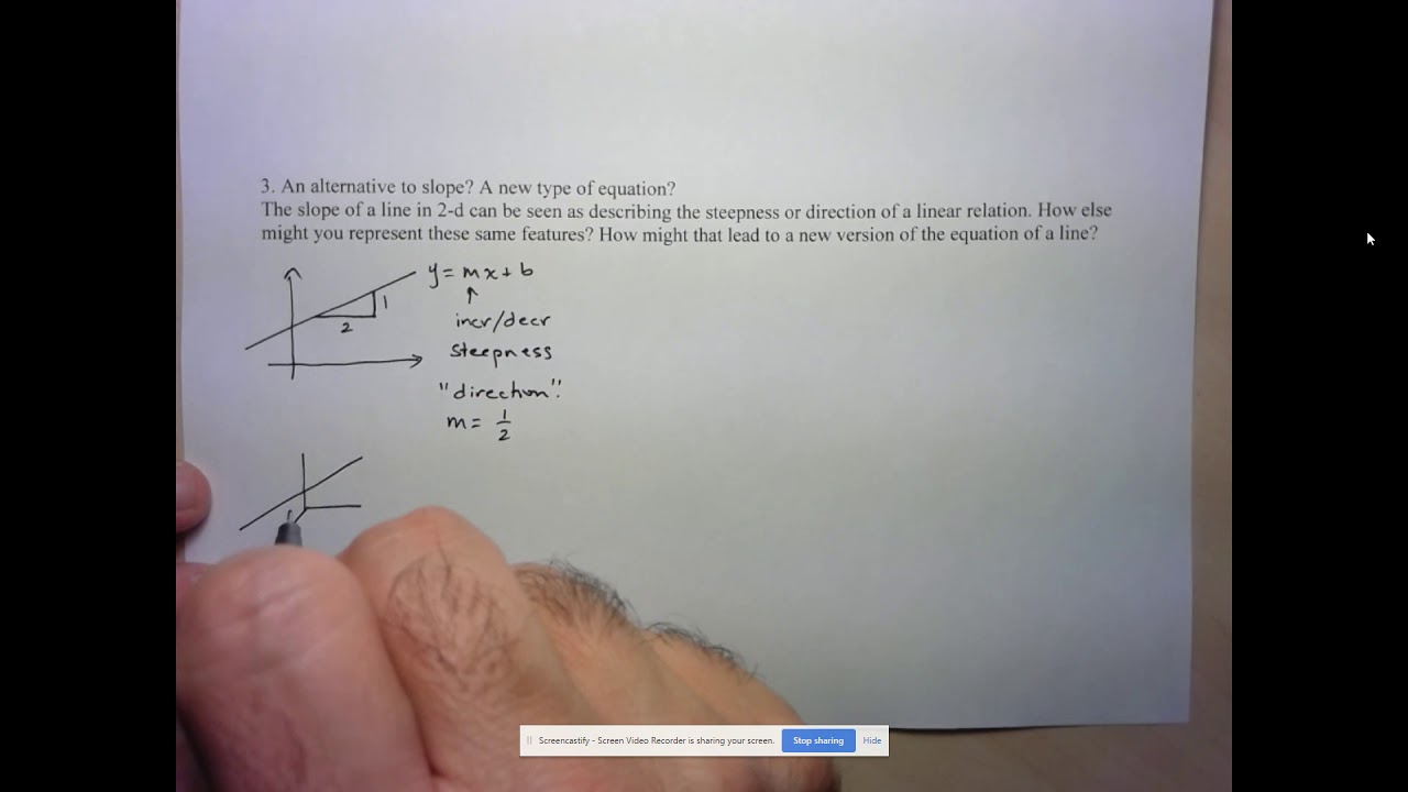 MCV4U U6 L6 Vector Equation of a Line 1 - YouTube