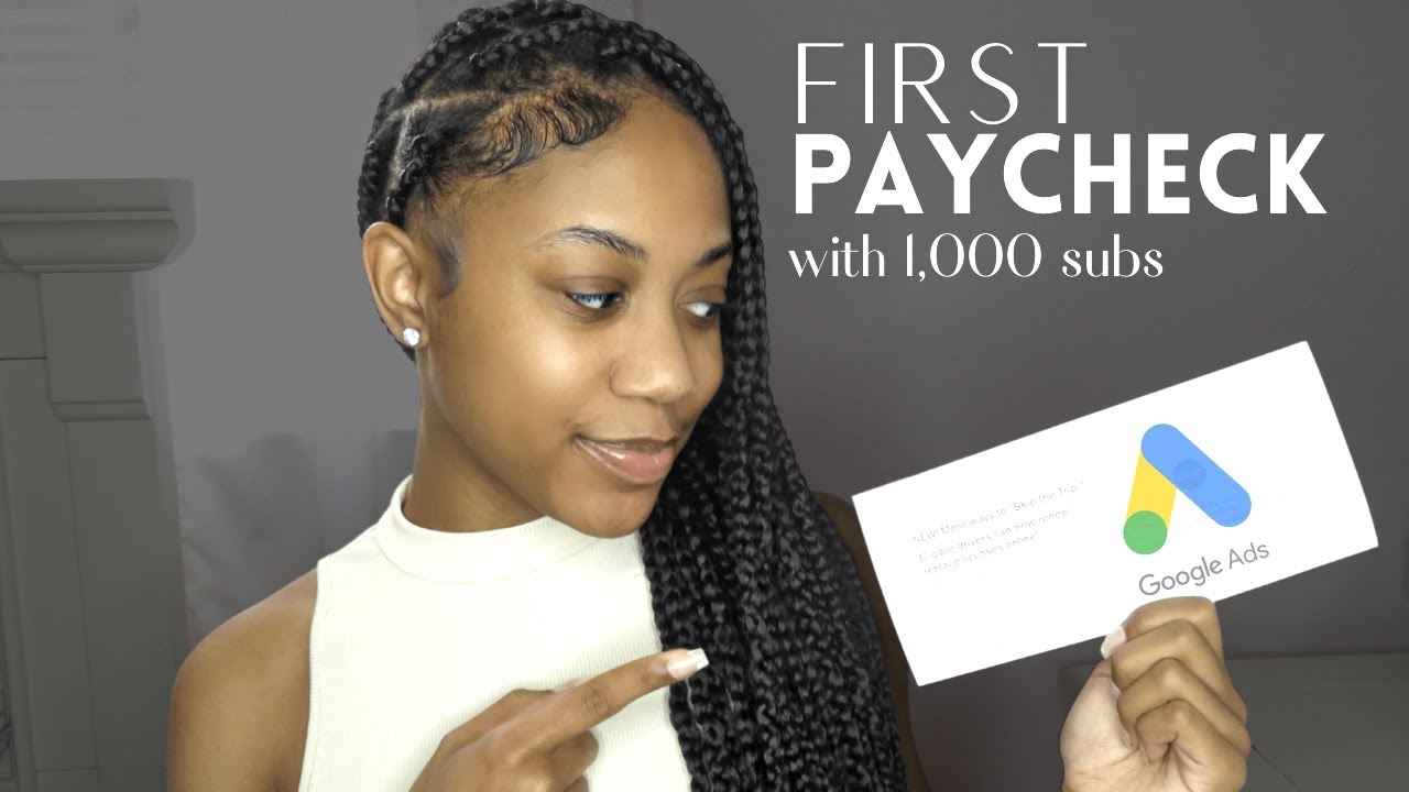 MY FIRST YOUTUBE PAYCHECK WITH 1,000 SUBSCRIBERS | HOW MUCH DO SMALL YOUTUBERS MAKE OFF YOUTUBE