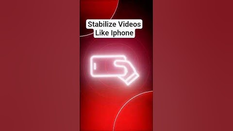 How to Stabilize Video on Android Like iPhone #stablizer #shorts