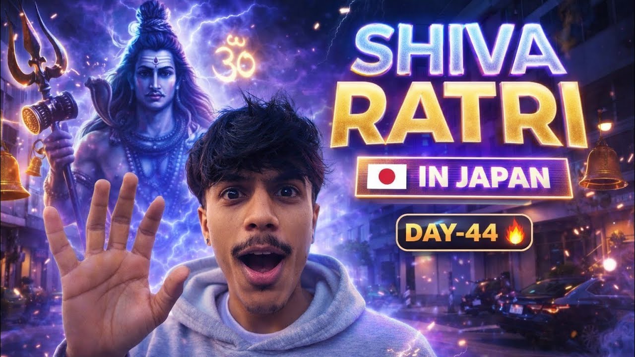 SHIVARATRI IN JAPAN 🇯🇵😳 First Time Experience | DAY-44 🔥