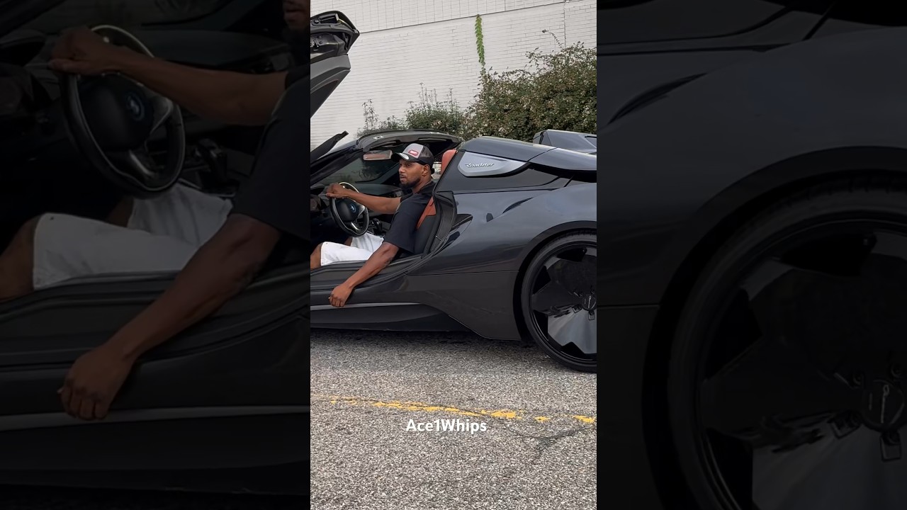 BMW I8 on 24’s Ridin thru the Carshow