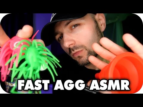 ASMR Fast Aggressive Triggers For ADHD 7 w/Mouth Sounds