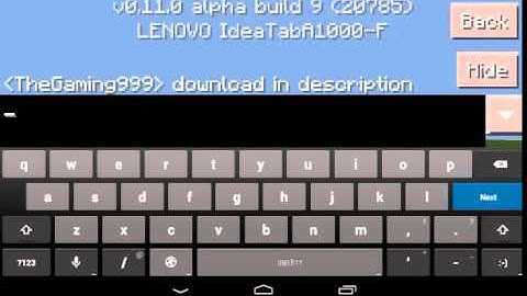Minecraft pe 0.11.0 build 9 Download