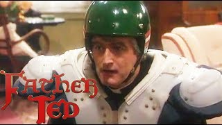 Entertaining Father Stone | Father Ted | Season 1 Episode 2 | Full Episode