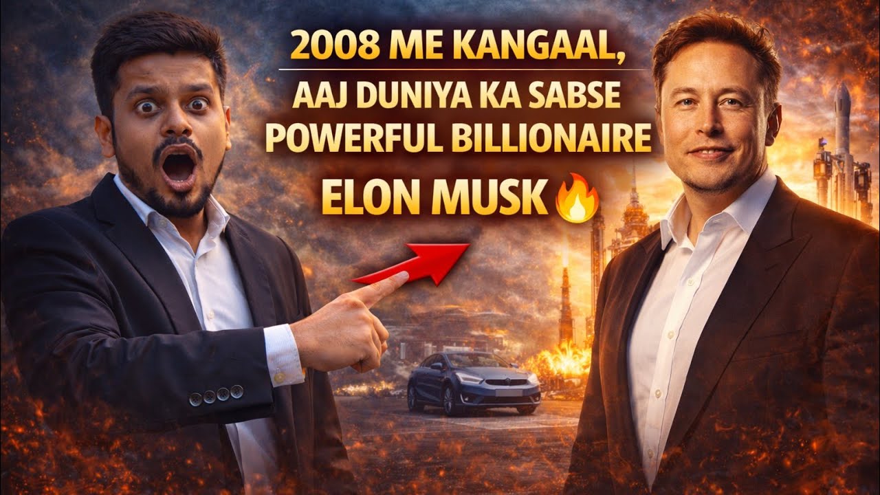 “2008 Me Kangaal, Aaj Duniya Ka Sabse Powerful Billionaire | Elon Musk 🔥