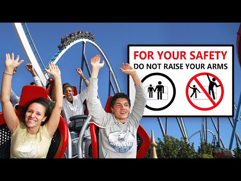 Here's why you can't put your hands up on some roller coasters