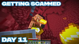 Minecraft, but I'm beating it for the first time.. Day 11