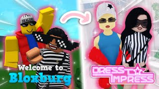 DRESS TO IMPRESS but i recreate BLOXBURG CHARACTERS...