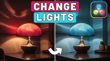 Change LIGHTS COLOR In Davinci Resolve