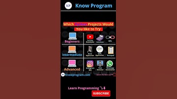 Which Python projects would You like to Try❓ | #shorts #python #projects #knowprogram