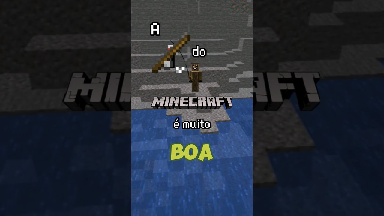 A VERDADEIRA UTILIDADE da VARA de PESCA no #minecraft #shorts
