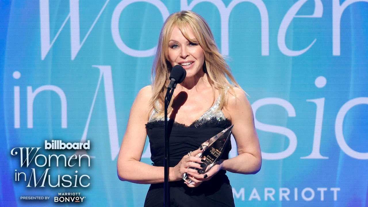 Kylie Minogue Honored with the Icon Award at Billboard Women In Music 2024 – Video