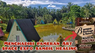 Menghadiri pameran Art space expo sambil healing 