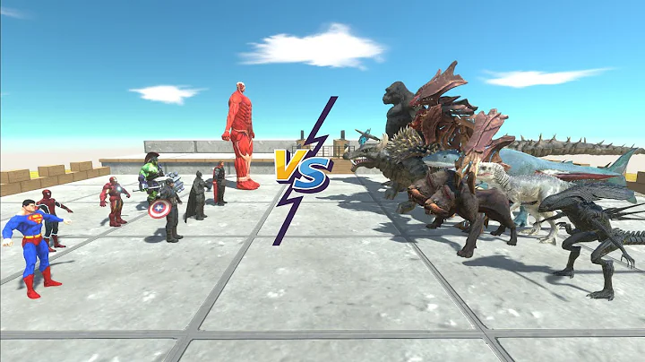 TEAM COLOSSAL TITAN VS TEAM MONSTER KING KONG - Animal Revolt Battle Simulator