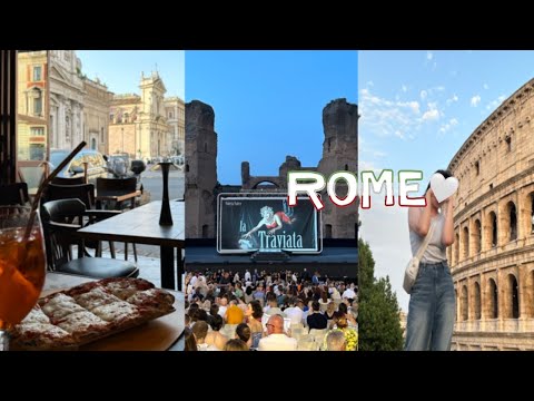 (Eng) Rome vlog ⟡ 43일 유럽여행🇮🇹혼자 로마5박6일, 라이언수하물지연, 더로마헬로, 바티칸투어, 프라이탁, 콜로세움지하통합권, 카라칼라욕장 오페라관람, 야경스팟