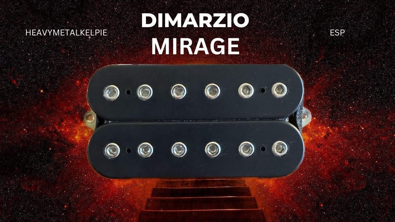 Micro DiMarzio DP434FBK Mirage Jake Bowen Signature - Pour Guitare Électrique Métal Progressif