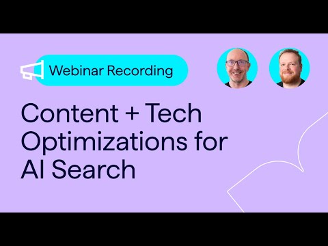 GEO/AEO Strategy – Content & Technical Optimizations for AI Search