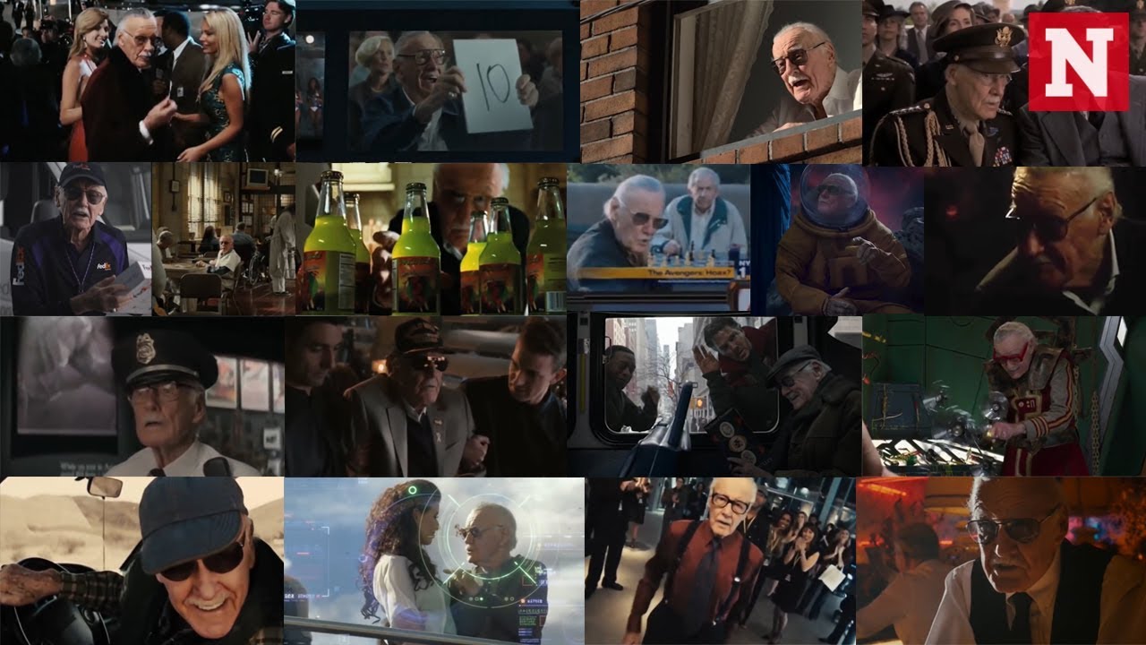 Every Stan Lee Cameo In The Marvel Cinematic Universe from Iron Man to  Black Panther - YouTube
