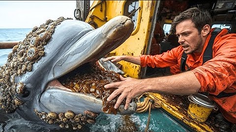 Rescue Story: Rescue Team Saves Giant Humpback Whale from Millions of Barnacles 