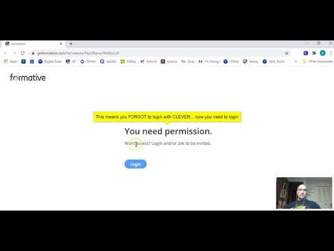 GoFormative Login   how using Clever