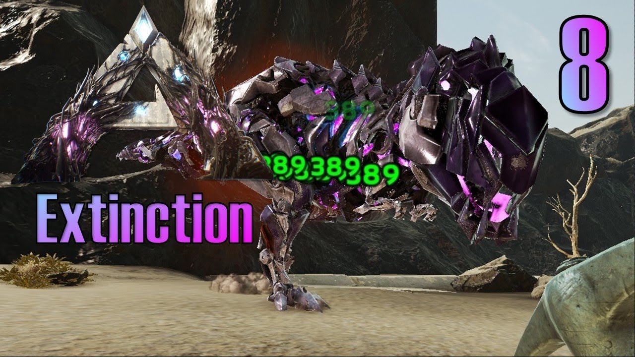 ARK Extinction DLC Ep. 8 "Meteor Shower and Enraged Tek Rex" YouTube