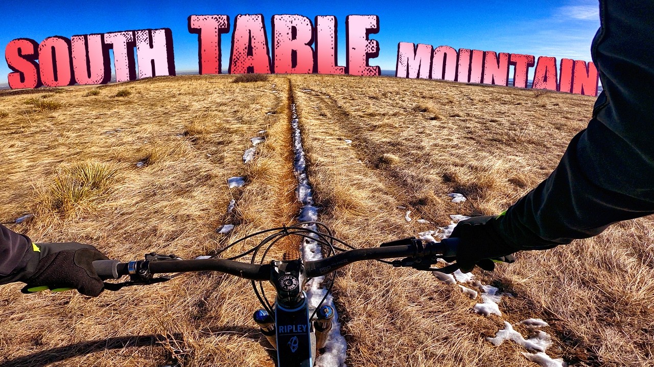 WINTER MOUNTAIN BIKE RIDE, South Table Mountain, COLORADO, top 4 ...