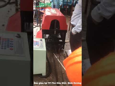 Video Máy duỗi cắt sắt GT4-12 điện 220V, Bàn giao tại TP.Thủ... - youtube