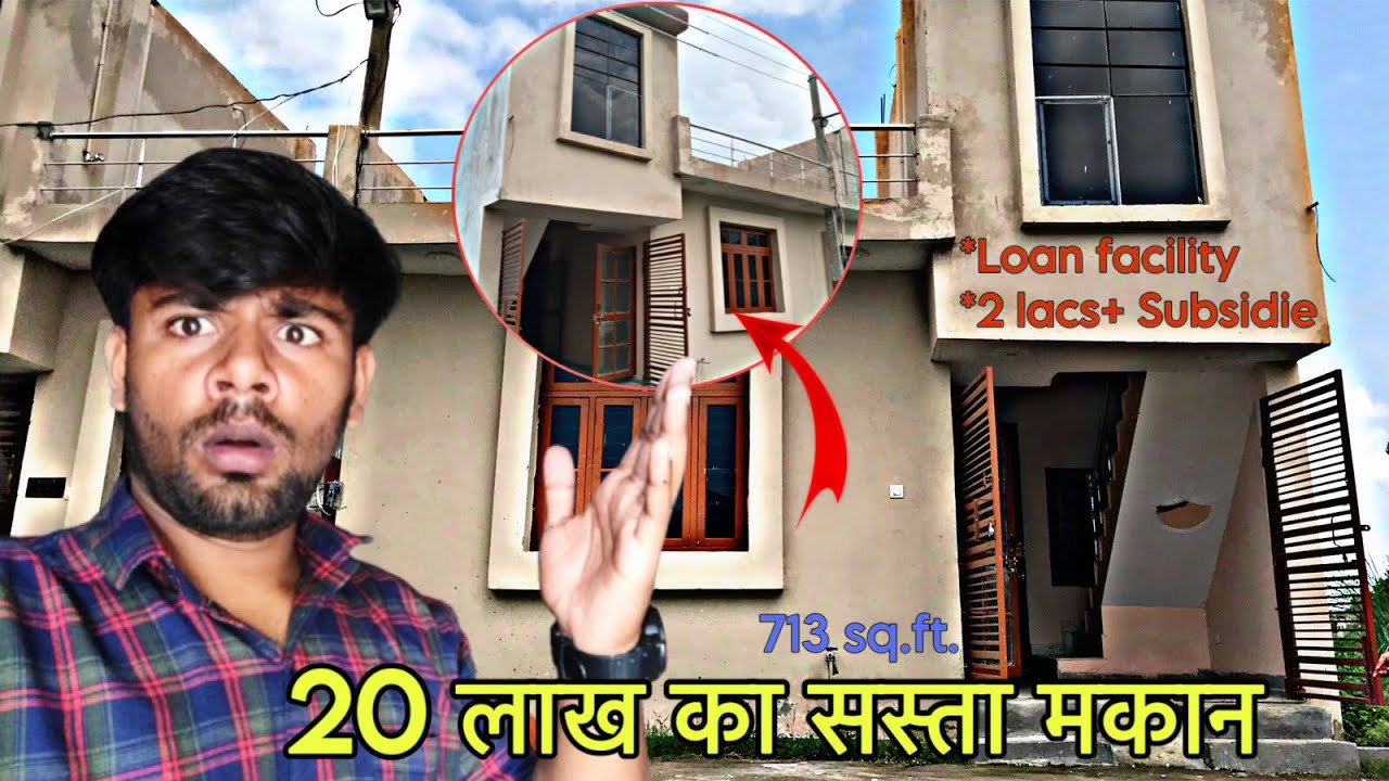 713 sq. ft. house for sale in Haridwar only just 20 lkh loan facility available 2lkh + subsidy
