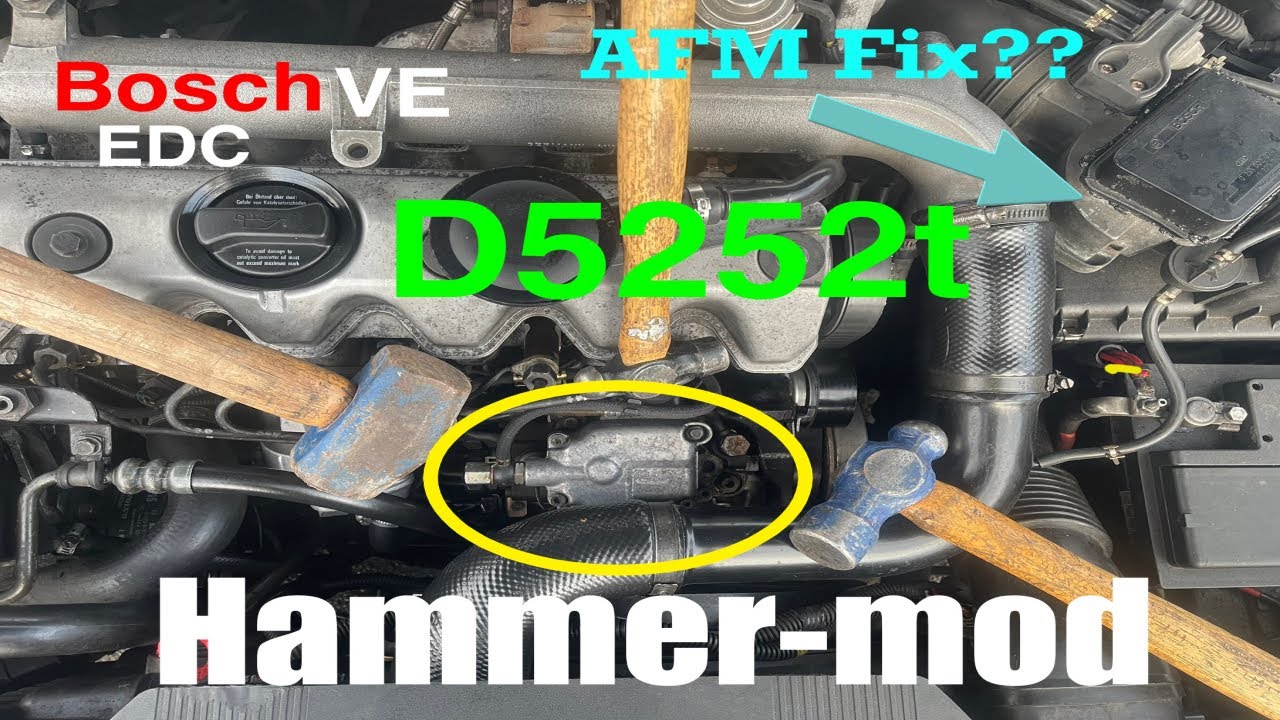 1996 Volvo 850 2.5 TDI Diesel D5252t Bosch VE EDC rough idle Hammer Mod and AFM MAF fix???
