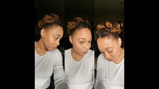 Two Strand Twist Updo Natural Hair Tutorial  Euniycemari