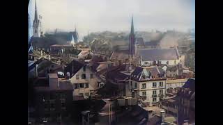 Beautiful Zürich, Switzerland in 1914 in color! [A.I. enhanced & colorized]