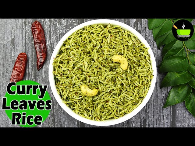 Curry Leaves Rice | Karuveppilai sadam recipe | Instant rice | Karibevu Chitranna | Karivepaku Rice | She Cooks