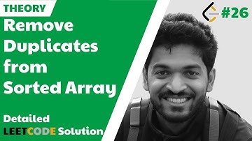 13. Remove Duplicates From Sorted Array Theory (Leetcode #26)